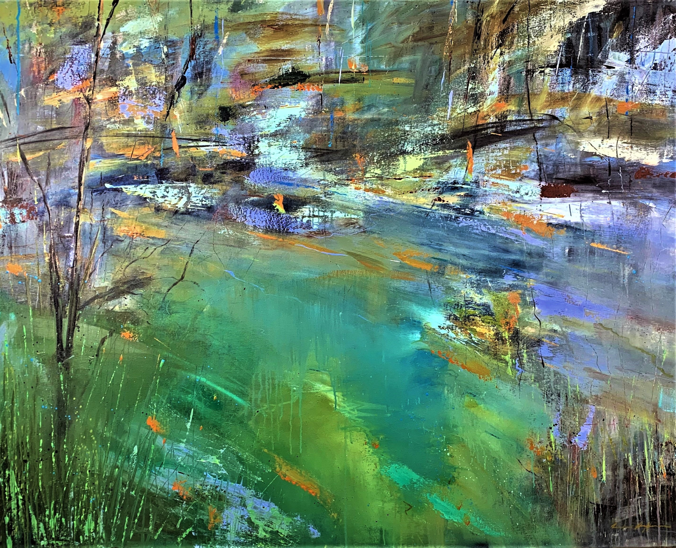 "Subterranean Pond", 48"x60", oil on canvas