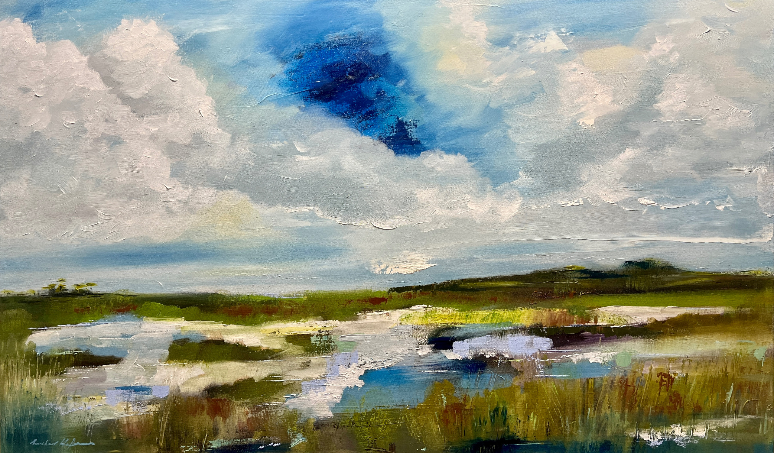 "Outer Banks" 36" x 60", oil on linen, commission.