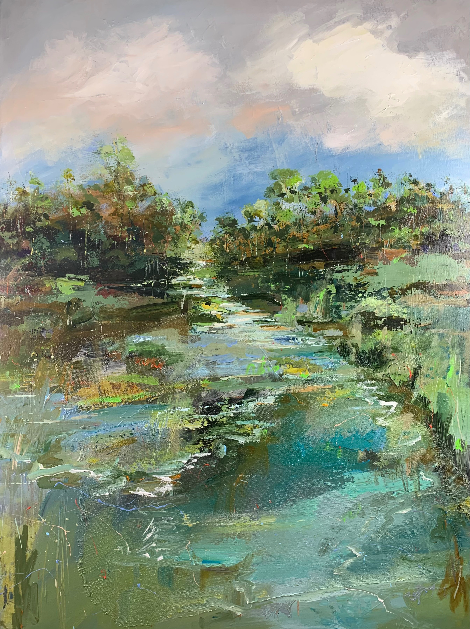 "Morning Hike", 36"x48", oil on canvas.