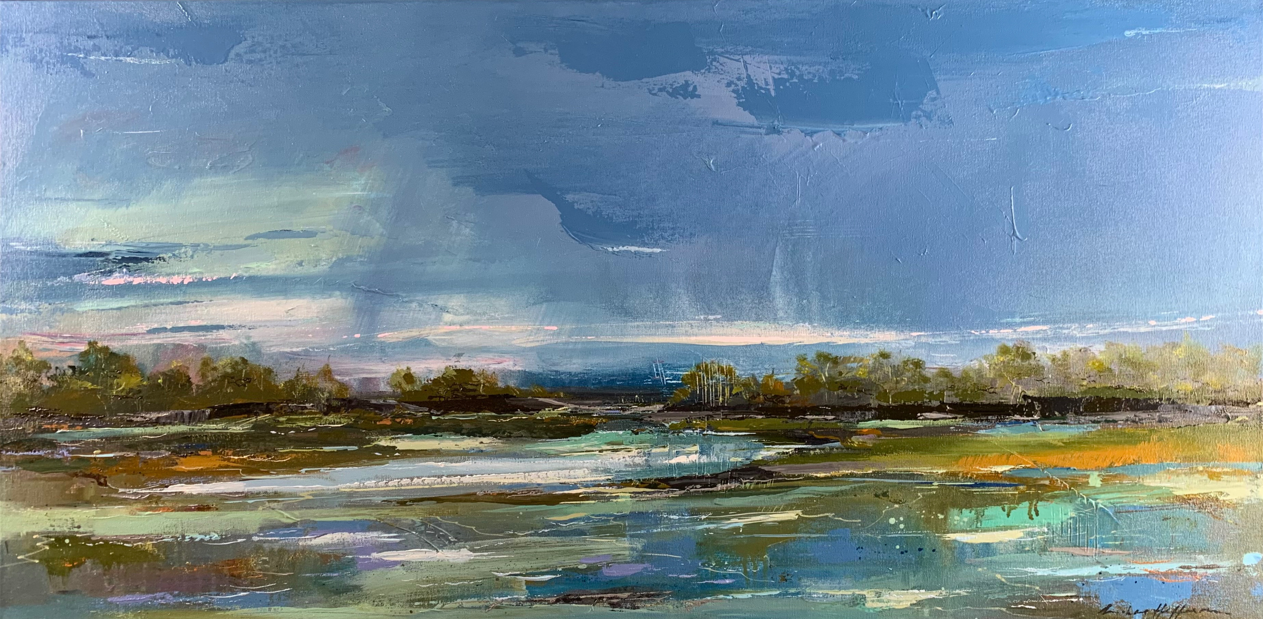 36"x60", oil on canvas. Commission.