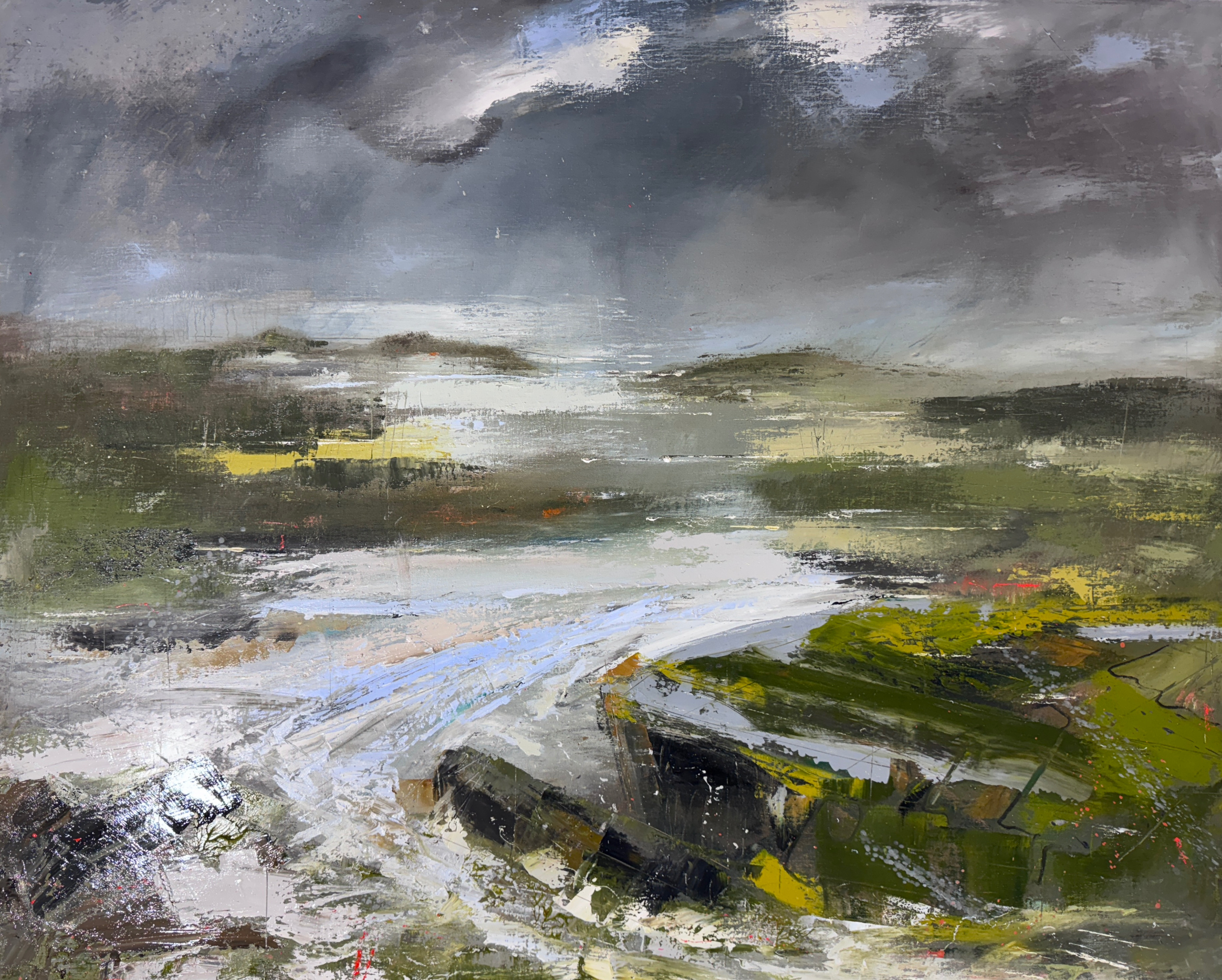 Groundswell. 36x44 inches. Oil on Belgium Linen.