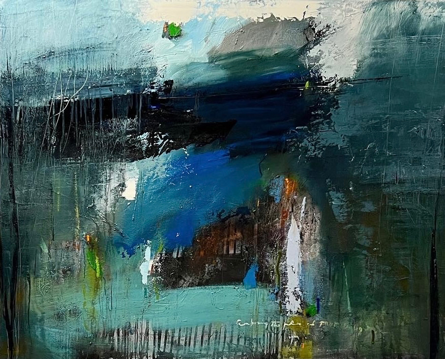 "The Gift of New Light" 48"x60" oil on canvas. (sold)