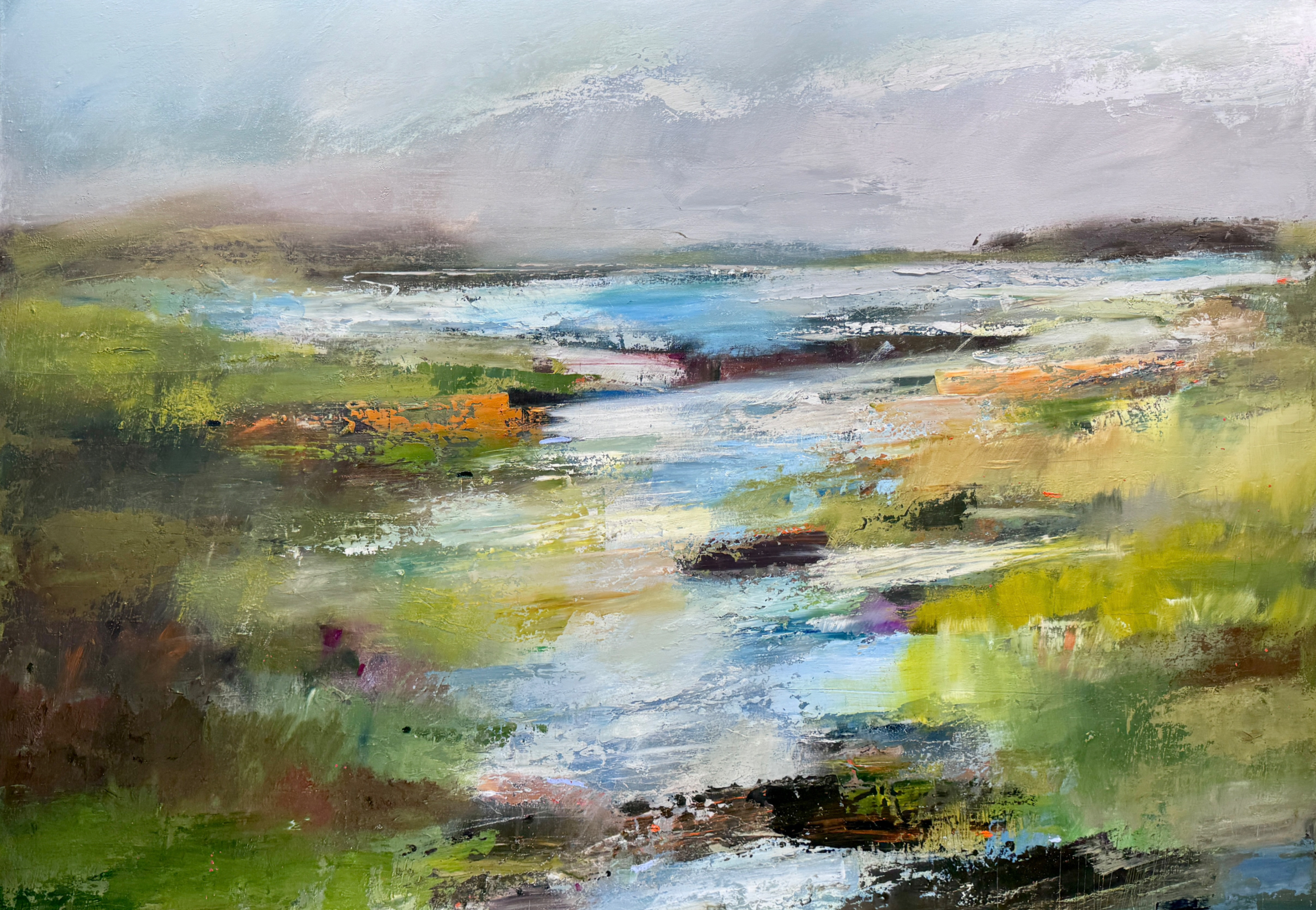 Sky and Earth as One III, 72" x 60", oil on canvas.